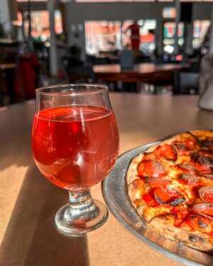 Kombucha and Pizza at Fall Street Brewing in Seneca Falls Finger Lakes